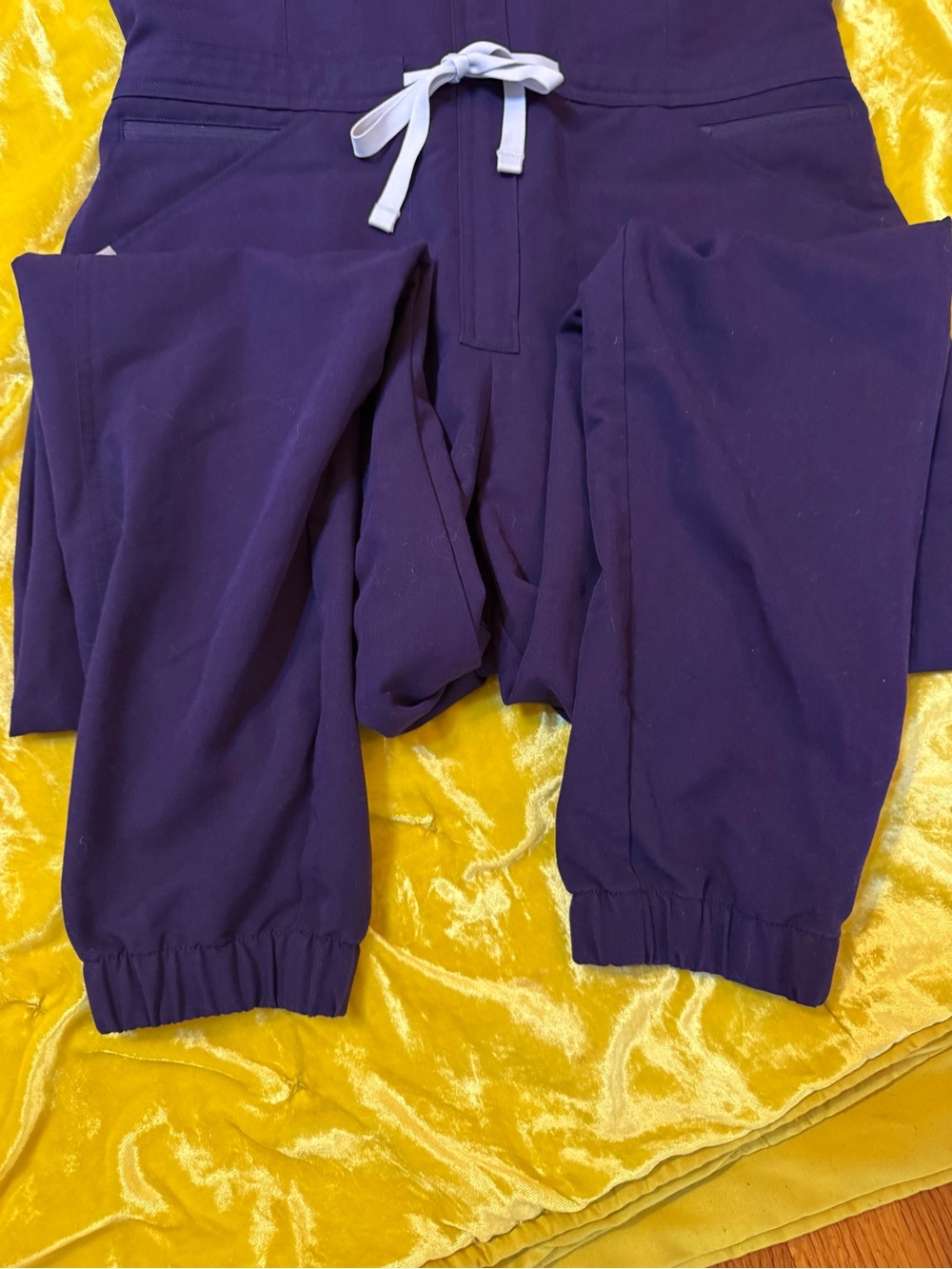 Figs- Rafaela Cargo Jumpsuit - Purple Jam- MEDIUM - Picture 6 of 9